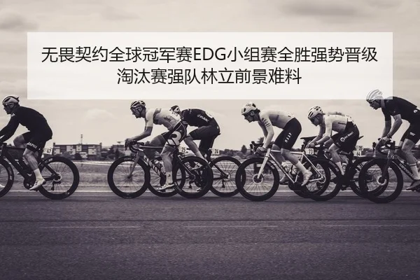 无畏契约全球冠军赛EDG小组赛全胜强势晋级 淘汰赛强队林立前景难料